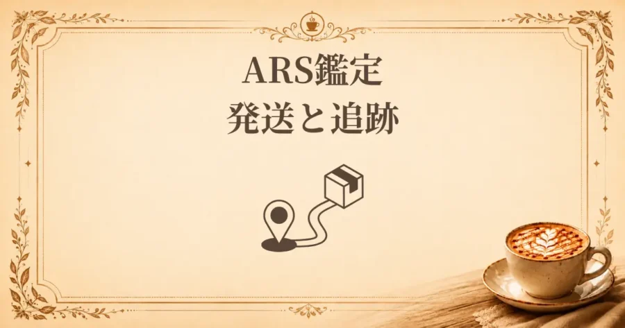 ARS鑑定発送と追跡、アイキャッチ