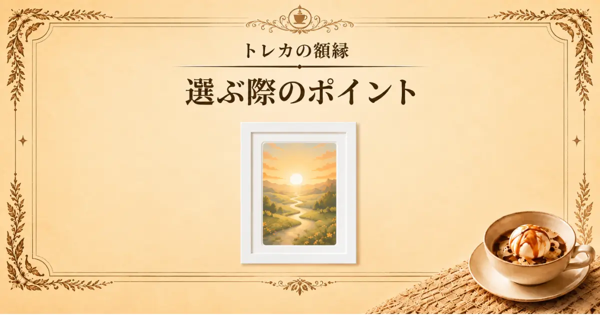 トレカの額縁、選ぶ際のポイント